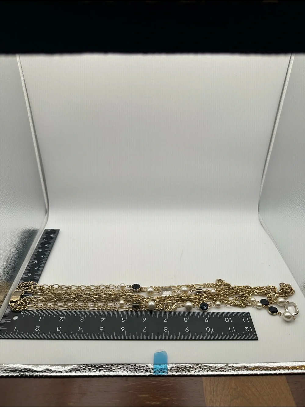 Gold-Tone Multi-Strand Pearl & Crystal Necklace - Women Jewelry